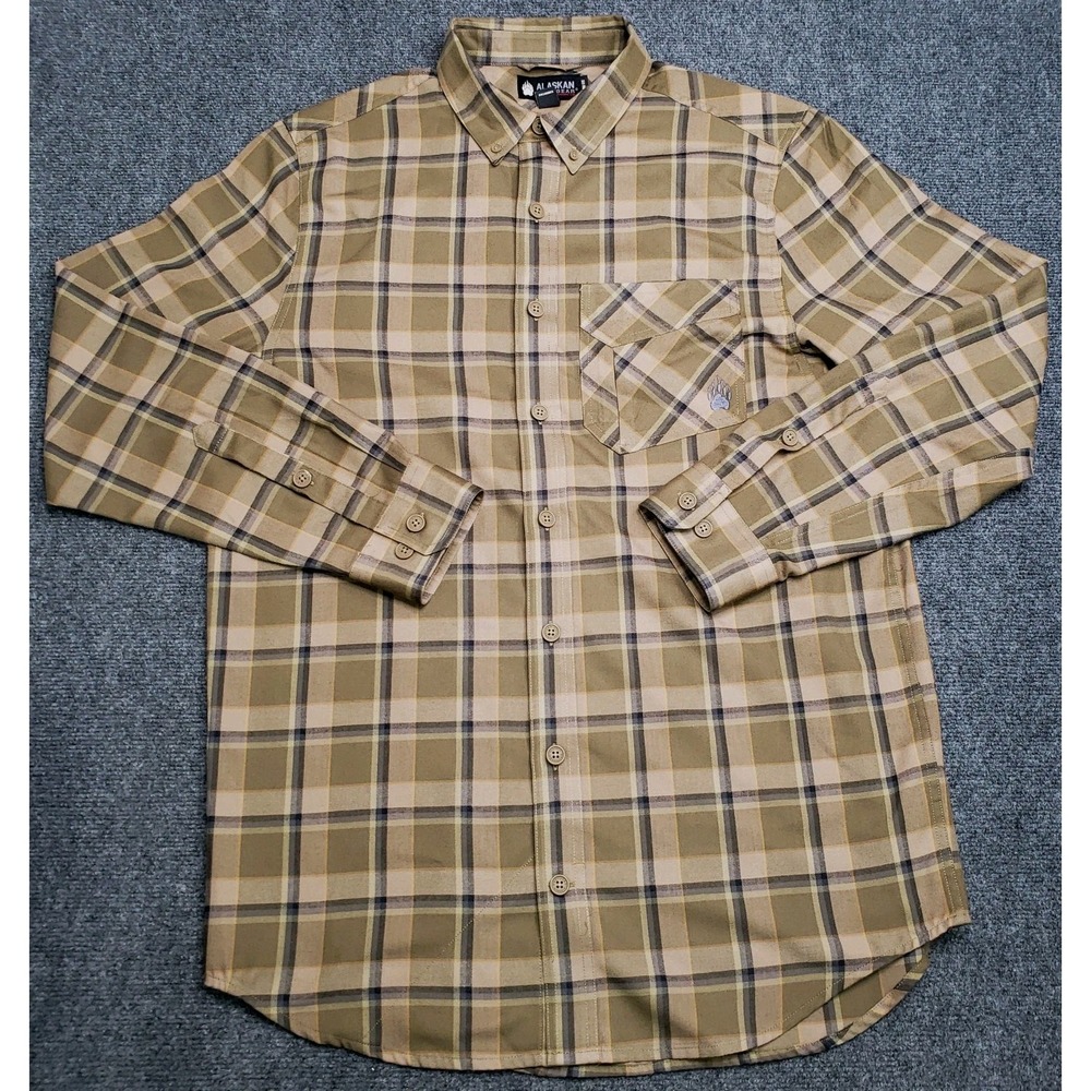 Duluth Trading Alaskan Hardgear PAIR Shirts Mens Large Tall Slim Fit Poly Wool - Picture 4 of 14